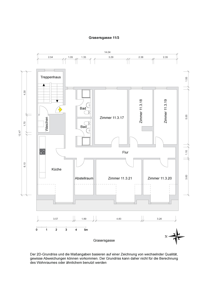 Grundriss WG Gras 11 3