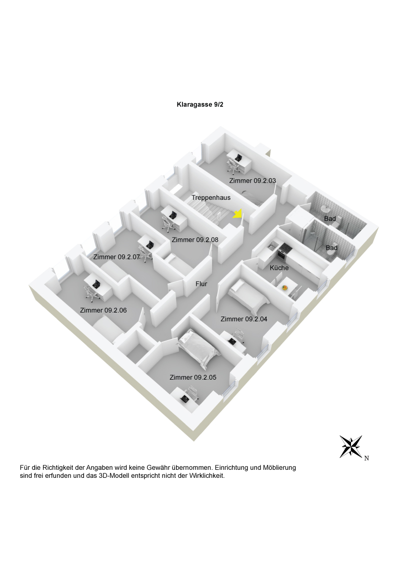 Grundriss WG Klara 9 2